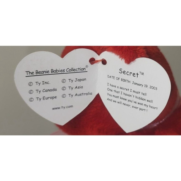 Ty Beanie Baby - SECRET the Bear (8.5 Inch) MINT with MINT TAGS - Picture 3 of 7